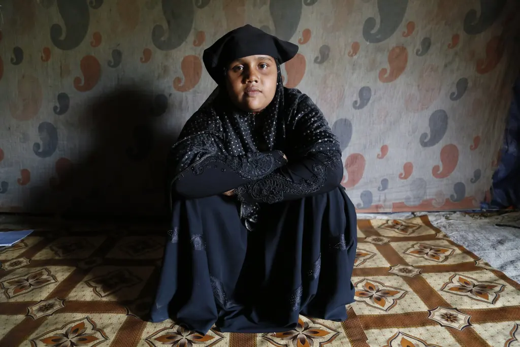 A Rohingya woman who works to protect other refugees from abuse and exploitation